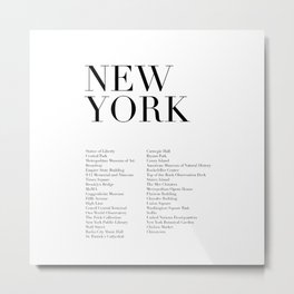 New York Monuments Metal Print