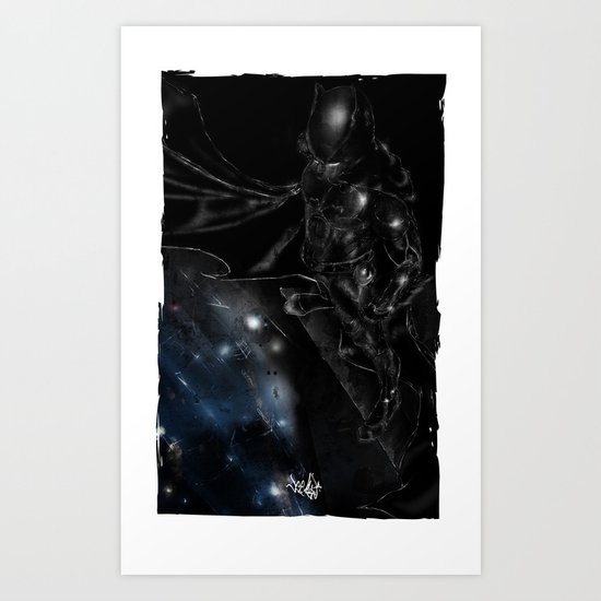 A Dark Knight Art Print