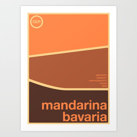 mandarina bavaria single hop Art Print