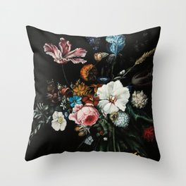 Dutch Floral Throw Pillow