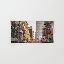 Chinatown Views in New York City | Travel Photography Hand & Bath Towel