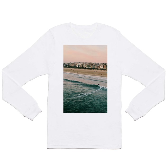 Manhattan Beach Coastline Long Sleeve T Shirt