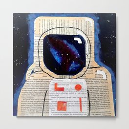 Astronomical Astronaut Art Metal Print | Originalart, Art, Spaceman, Original, Astronaut, Space, Collage, Studentart, Fun 