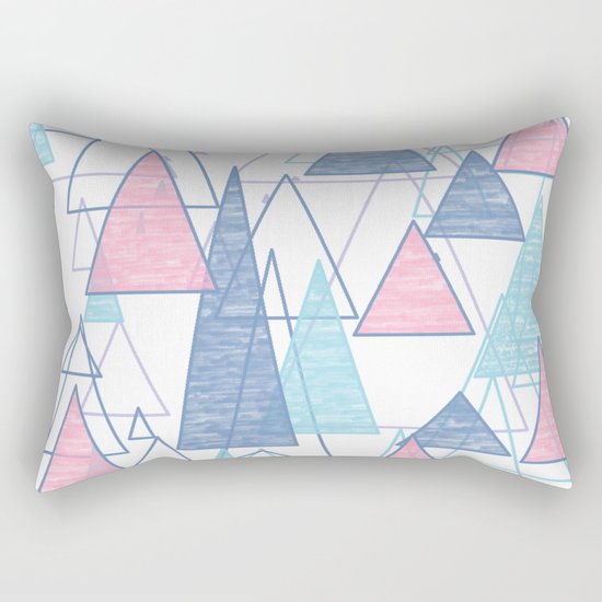 Triangles Rectangular Pillow