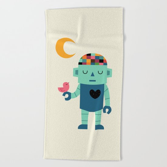 Robot Dreams Beach Towel