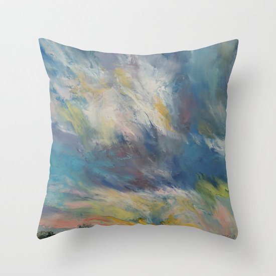 Clouds at Sunset Throw Pillow