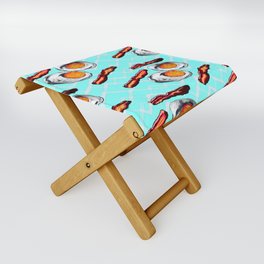 Egss and Bacon Folding Stool