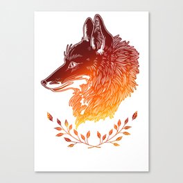 Fire fox Canvas Print