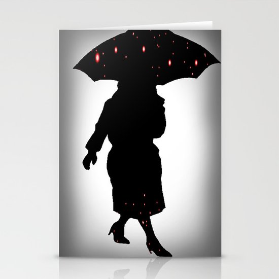 Rain Stationery Cards