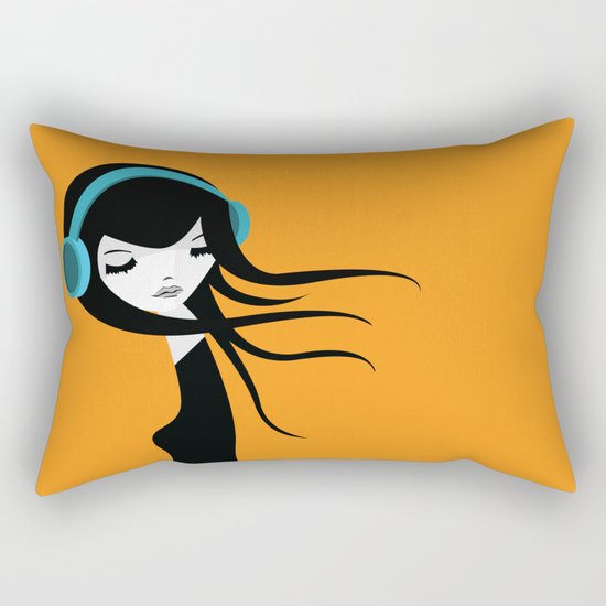 Flow In The Music Rectangular Pillow