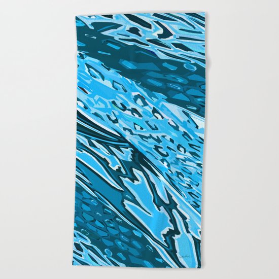 Water Skinning Beach Towel