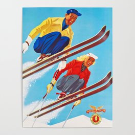 Vintage Ski Poster Poster