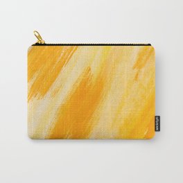 Yellow Orange Painting Pattern Carry-All Pouch | Color, Yellow, Brush, Colorful, Painting, Art, Pastel, Creativity, Painter, Oil 