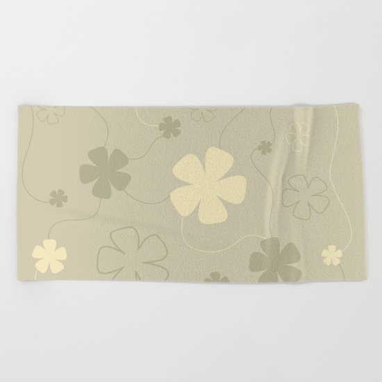 Flower fantasy light Beach Towel