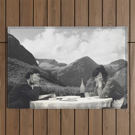 Collage Une femme est une femme - Jean Luc Godard  (1961) Outdoor Rug