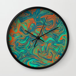 Poison wave Wall Clock