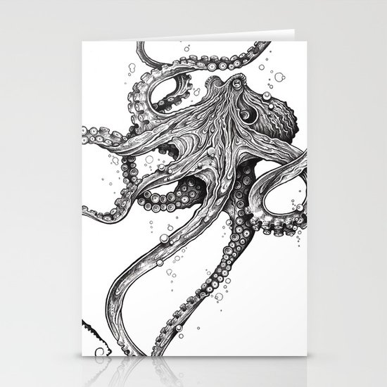 Octopus Stationery Cards
