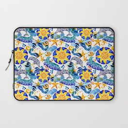 Summer Sun Mosaic Pattern Laptop Sleeve
