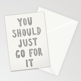 Just Go For It Stationery Card