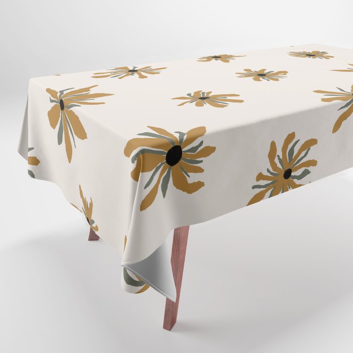 Bohemian Eclectic Sunflowers  Tablecloth