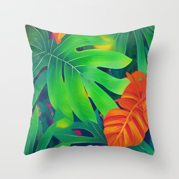 Tropical Fantasy 1 Throw Pillow