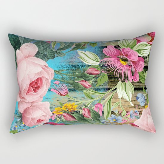 Vintage Flowers #9 Rectangular Pillow
