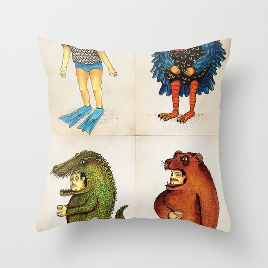 Costumes - Animalados Throw Pillow