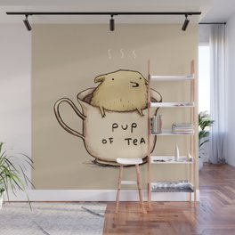 Pup of Tea Wall Mural