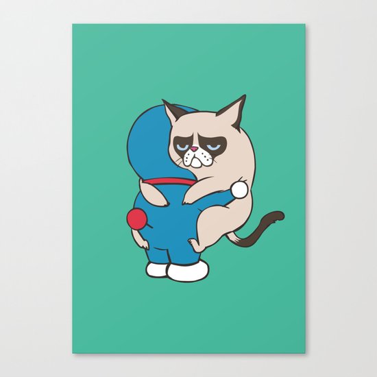Cat Hugs Canvas Print