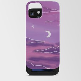 Purple Sunset View iPhone Card Case