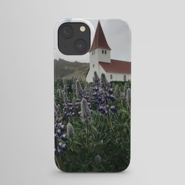 Lupine in Vík, Iceland iPhone Case