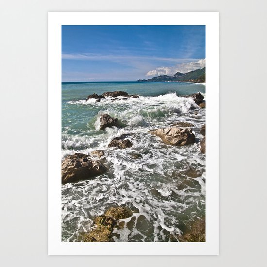 East coast on the Isle of Sicily Art Print
