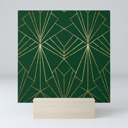 Art Deco in Emerald Green - Large Scale Mini Art Print