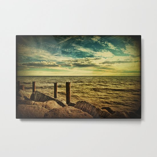 Beside the Sea VI Metal Print