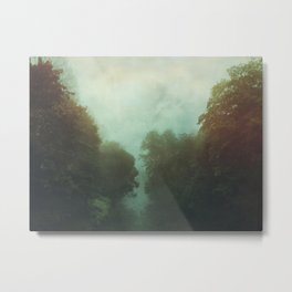 Amazonian - River Landscape in Mist Metal Print