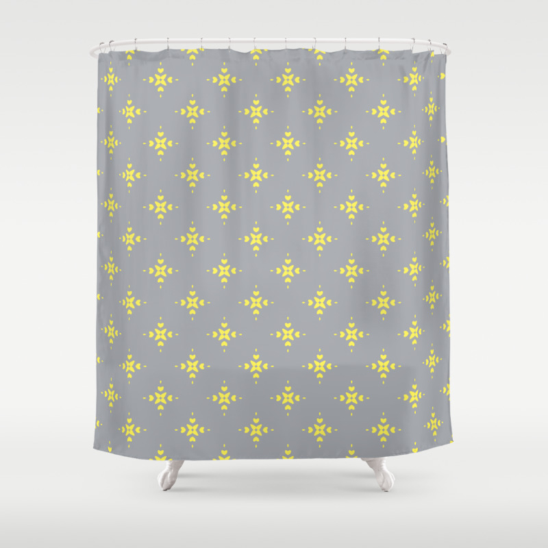 pics Grey And Lemon Curtains society6