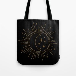 Celestial Sun, Moon & Stars Tote Bag