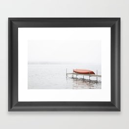 Red Canoe Framed Art Print