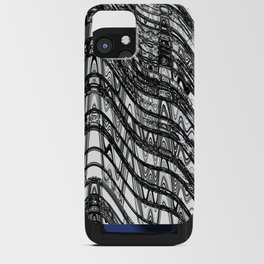 Wavy Black And White Line Art  iPhone Card Case