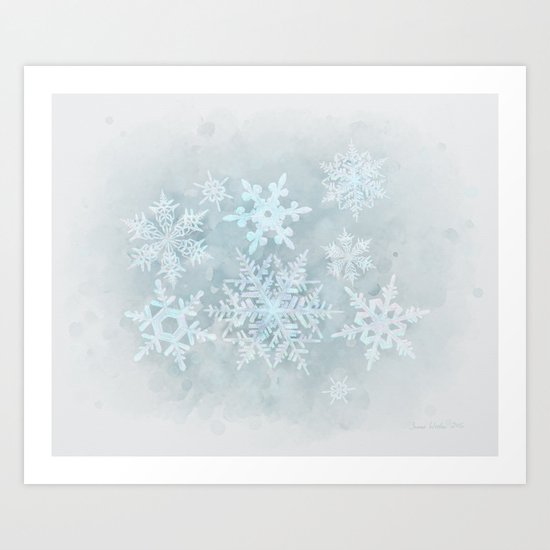 Snow is coming Art Print