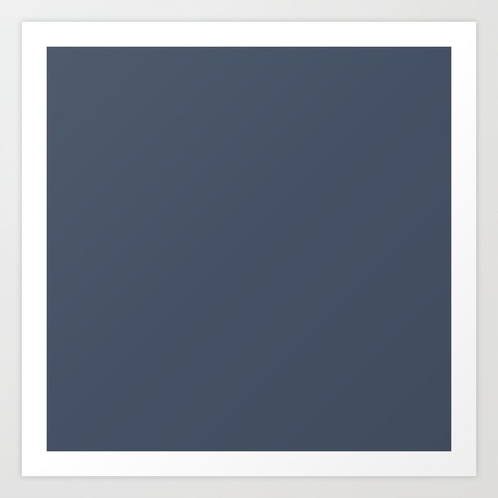 Dark Slate Blue Gray Art Print By Followmeinstead Society6