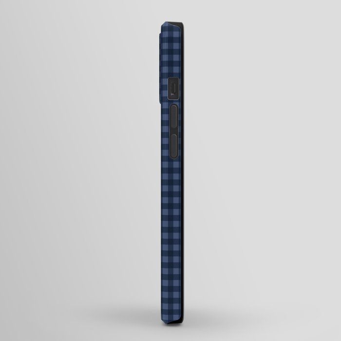 Gingham Plaid Pattern - Navy Blue