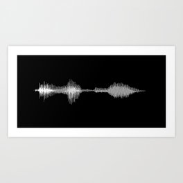 I Love You Soundwave Art Print
