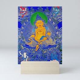 Five Jambhalas Thangka Mini Art Print