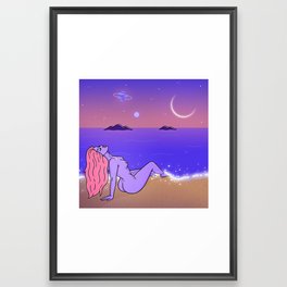 Ocean Moon Framed Art Print