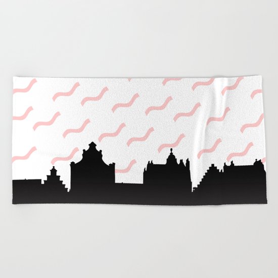 Cityline Design Beach Towel