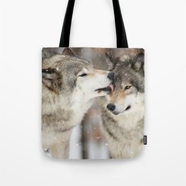 Wolf Kisses Tote Bag