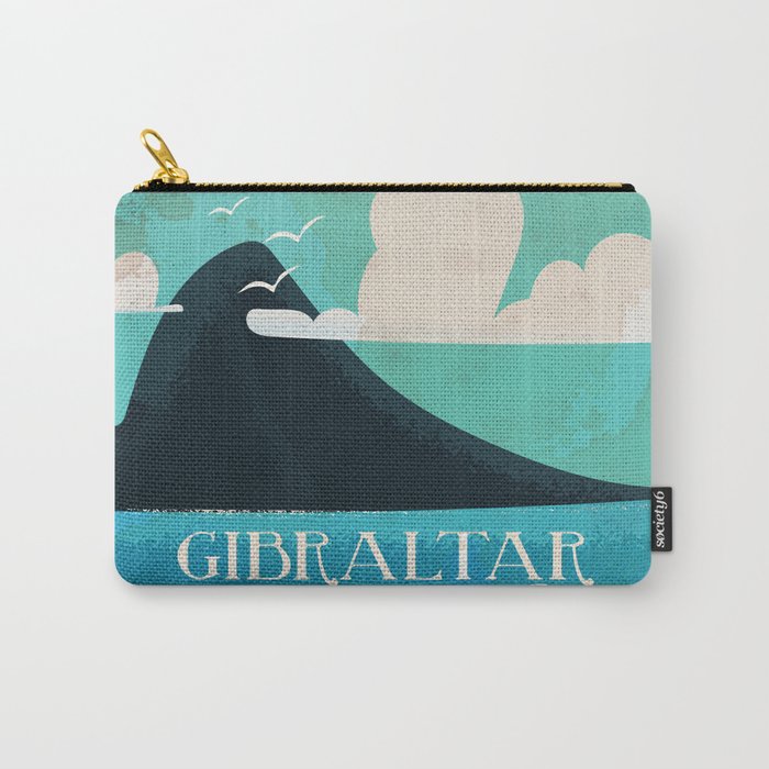 Gibraltar vintage Travel poster Carry-All Pouch