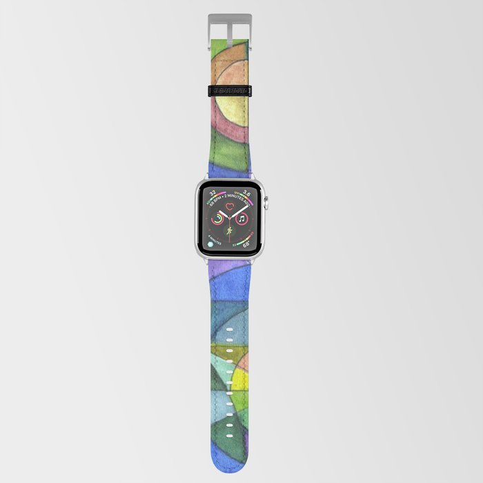 a la Sonia Delaunay - Orphism Abstract painting,  Apple Watch Band