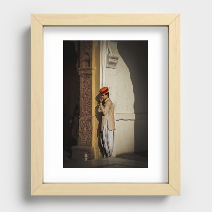 Gatekeeper - Mehrangarh Fort Jodhpur - Rajastan - India Recessed Framed Print